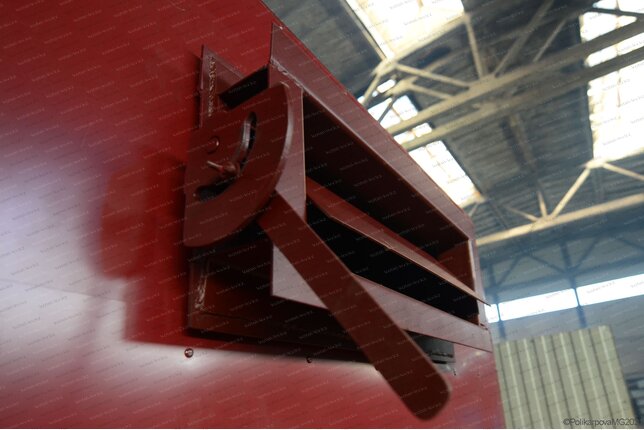 Шибер газохода к угольному котлу 1.86 МВт