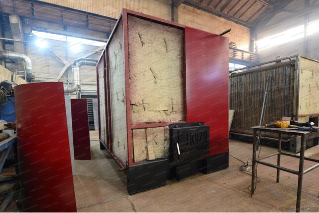 Твердотопливный котел 800 кВт - изготовление